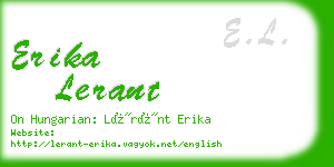 erika lerant business card